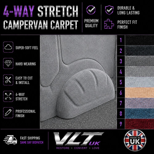 Camper van carpet lining way - van,